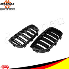 Sport Kühlergrill Nieren Doppelsteg Glanz Schwarz Für BMW 1er F20 F21 Rwdymchgin