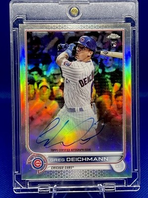 2022 Topps Chrome Rookie Autographs Greg Deichmann RC Auto Refractor /499