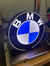 BMW LOGO LED Leuchtkasten Schild Lightbox Garage Werkzeug Wanddeko USB POWERED