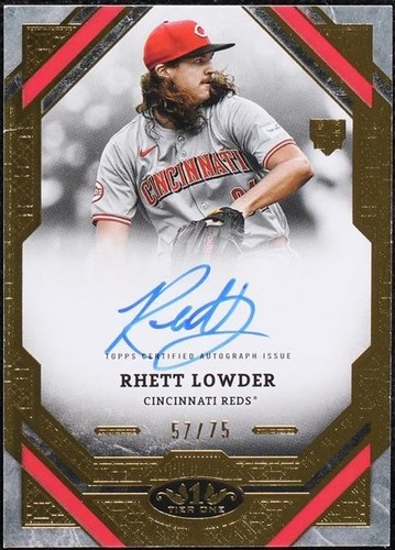 RHETT LOWDER 2025 TOPPS TIER ONE AUTO AUTOGRAPH CARD #5/75! | eBay