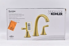KOHLER Sundae R28797-4D-2MB  8" Bathroom Faucet Vibrant Moderne Brass Finish