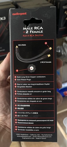 AudioQuest M22F-FLX-X FLX-X RCA Splitter Stecker auf 2 Buchsen - Bild 2 von 2