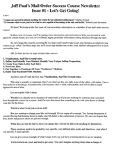 Dan Kennedy Protege JEFF PAUL'S NEWSLETTER Mail Order SUCCESS Course RARE OOP