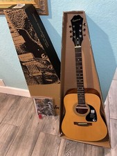Acoustic Epiphone Guitar Dr-100na With Manual Kit/picks