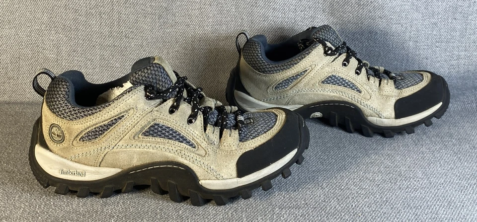 Timberland Para Mujer Zapatos de Senderismo Talla 8M Parte Baja Beige Cuero Punta Redonda Cómodos Foto 4 de 4
