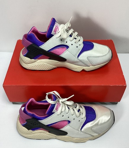 Nike Mens Air Huarache Premium FB9697-001 White Running Shoes Sneakers Size 8.5 - Picture 1 of 8