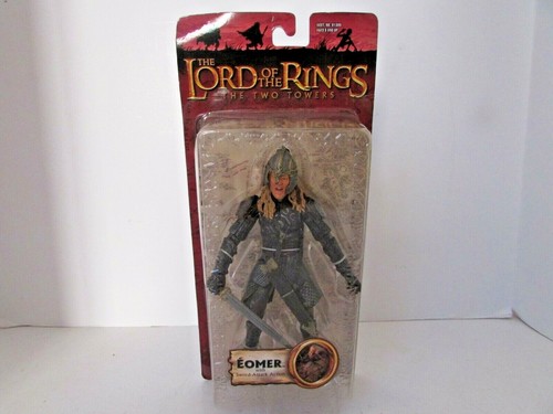 TOY BIZ 81400 LORD RINGS 2 TOWERS EOMER W/SWORD ATTACK ACTION FIGURE NIB  L11-D - Picture 1 of 3