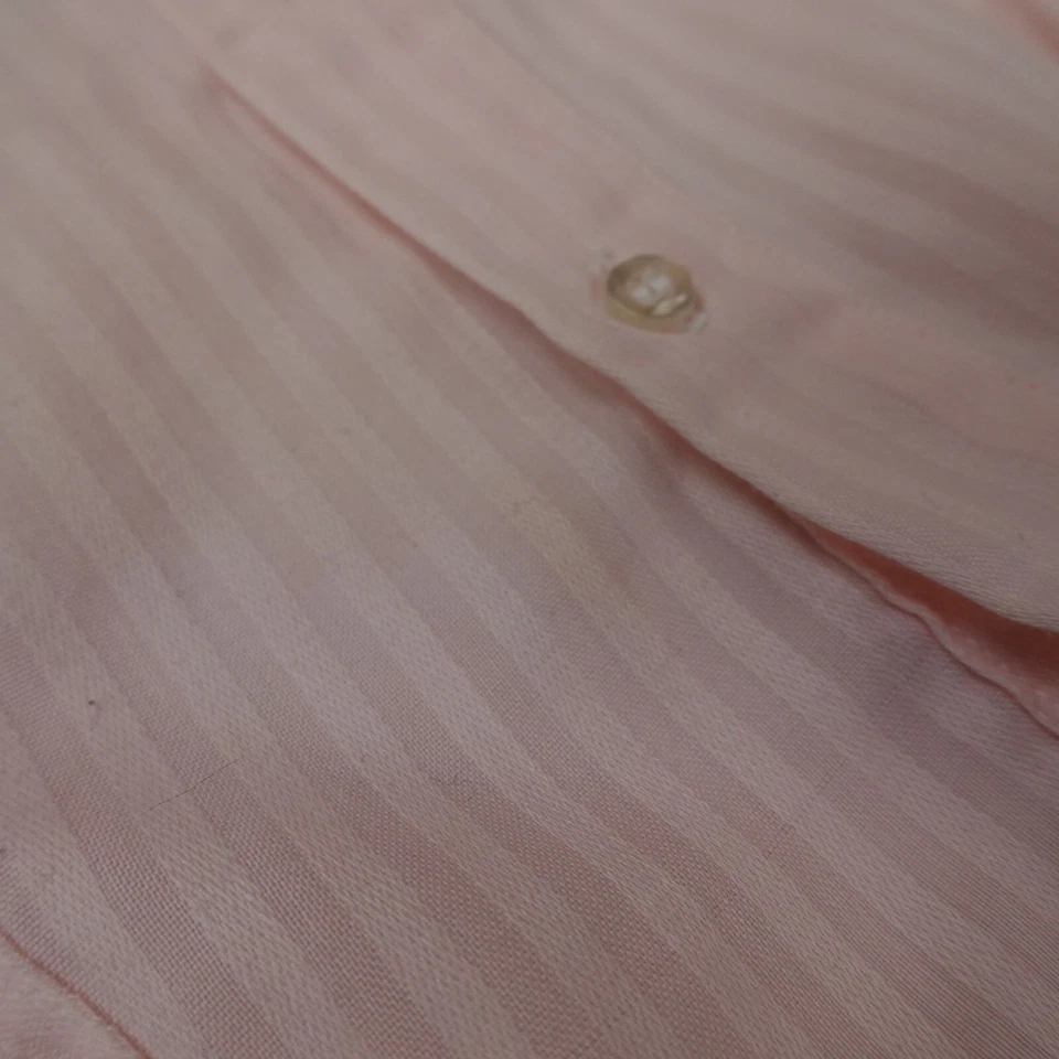 VTG Givenchy Shirt  Mens XLT 17 35/36 Pink Long Sleeve Button Up Dress 70s 80s - Image 4 of 4