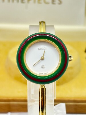 Near Mint w/Box] GUCCI Change Bezel 11/12 Watch 12 Colors Gold