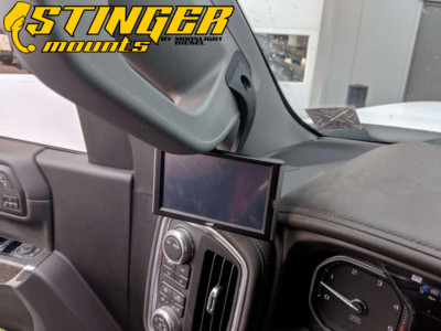 Stinger pillar mount for 2020-23 Chevy GMC 2500 3500 fits Edge Insight cts2 cts3