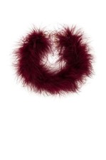 CHOKER FOXY MILLING STERLING FEATHER BOA NEW WINE BURGUNDY BOHEMIAN CELEBRETIES LAST