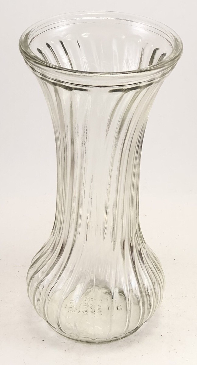 Vintage Small Swirl Hoosier Glass Vase 4083 (16) | eBay