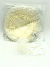 x 50 Veli Tulle  Bomboniere Tondo Organza Bianco Feste Bomboniere Confetti hmj