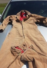 Big Smith Coveralls Men's XL Reg Chest 46 Long Heavy Duty Cotton Duck Insulated