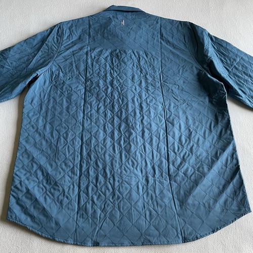 johnnie-O Ojai Men Size XXL Quilted Shirt Jacket Harbour Blue - Picture 9 of 12