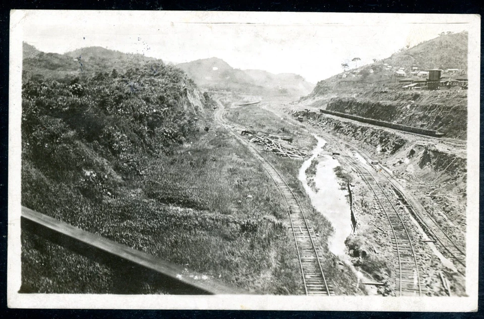 CONSTRUÇÃO DO CANAL DO PANAMÁ 1911 FOTO REAL PC NAVAL PM MOSTRA "CORTE CULEBRA" - Imagem 2 de 2