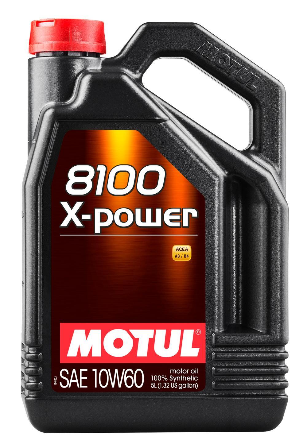 Motul 8100 X-POWER 10W60 - 5L - Fully Synthetic Engine Motor Oil