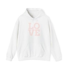 Acogedora Sudadera con Capucha Love, Sudadera Unisex para Parejas, Regalos para Ella, Cálida Informal