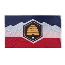 New 2023 Utah State Flag made by Ruffin Flagmakers Nylon 5x8 Feet American USA