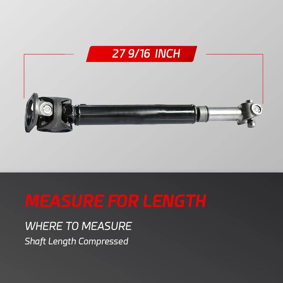 Eje de transmisión de hélice delantero 27 9/16" para Dodge Ram 1500 2500 3500 1999 manual Foto 2 de 4