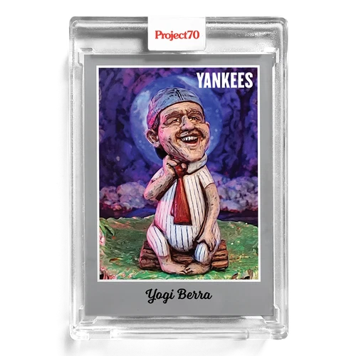 2021 TOPPS PROJECT 70 1970 #43 YOGI BERRA BY RON ENGLISH NY NEW YORK YANKEES