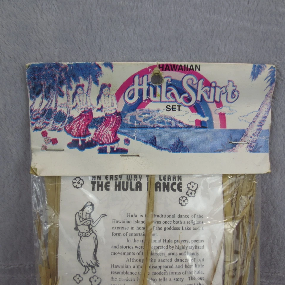 Falda Hula Hawaiana Rafia y Sujetador de Coco Adolescente 28x26" 16-19 Edad Conchas Luau Foto 2 de 4