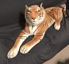 Jumbo Plush Tiger Realistic Big Cat Orange Bengal Stuffed Animal Kellytoy