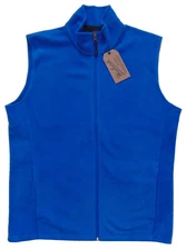 Men's WOOLRICH Bright Blue Andes Fleece Vest Large L NWT NEW Nice!