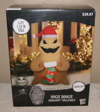 Gemmy Nightmare Before Christmas Oogie Boogie 5 ft Inflatable Decor (ToteN)