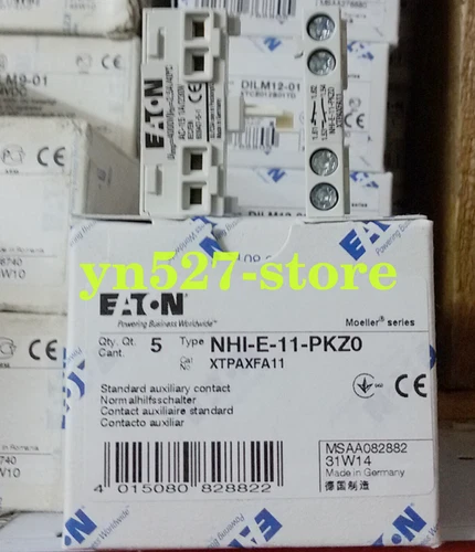 5PCS For Eaton moeller Motor Protection Switch Auxiliary Contact NHI-E-11-PKZ0