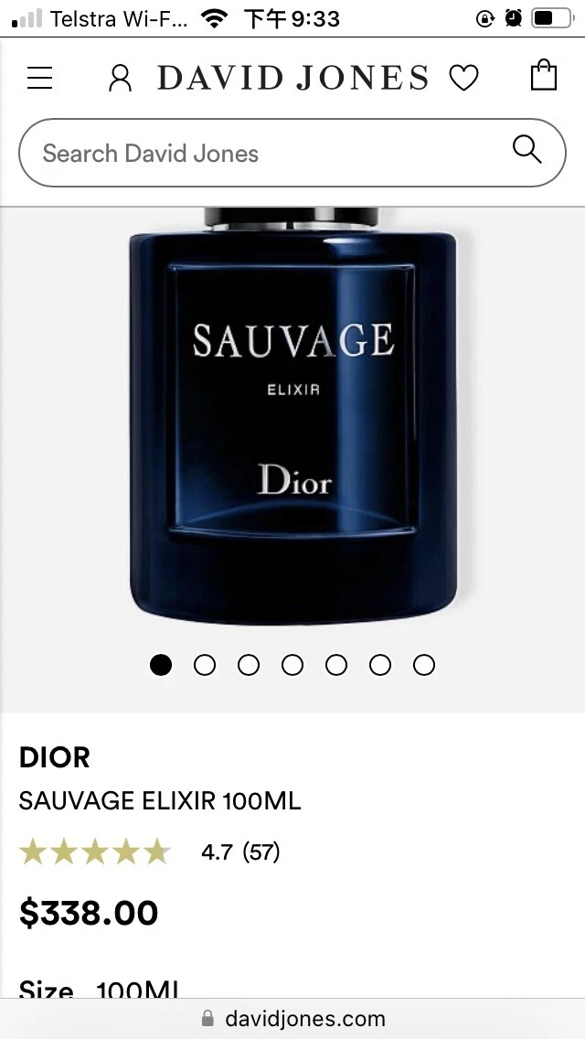 David jones 2025 dior sauvage