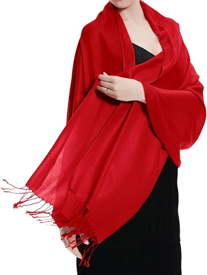 Fire Hydrant Red Pashmina/ Neck Warmer Scarf/ Wrap/ Shawl Original By Mimoza
