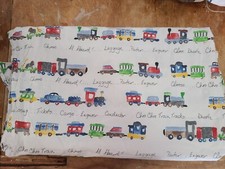 Pottery Barn Kids "Ryder Trains" Full Flat Sheet