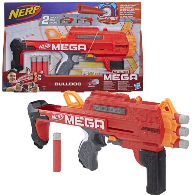 HASBRO NERF N-STRIKE MEGA BULLDOG CON 6 DARDI