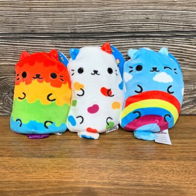 Cepia Cats vs Pickles NWT Bean Stuffed Animal Plushies Bundle #027, #041, #088