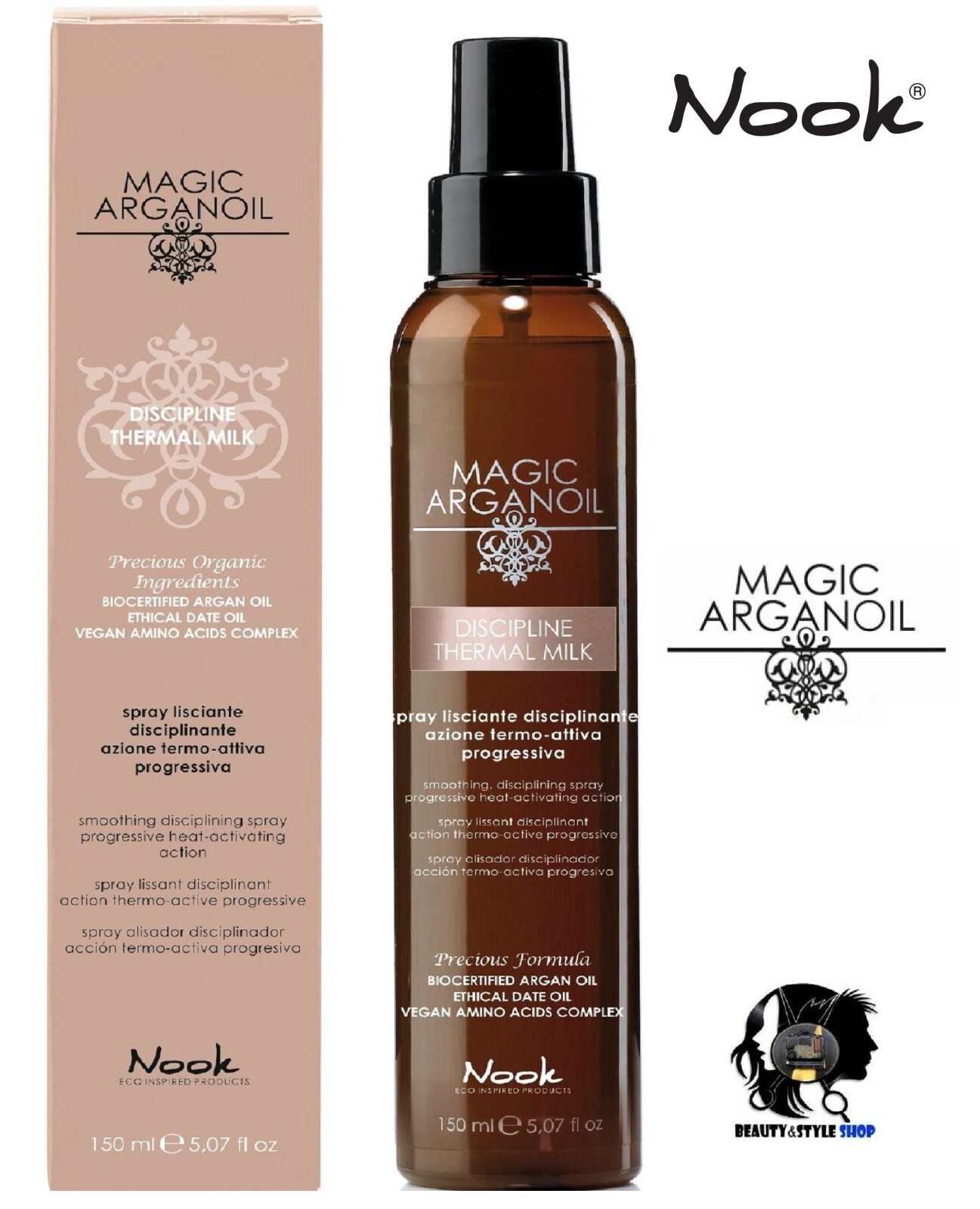 NOOK DISCIPLINE LATTE LISCIANTE DISCIPLINANTE ANTICRESPO TERMOPROTETTIVO 150ML