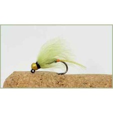 Jig Fly, 6 Pack BARBLESS, Olive Hackled, Size Choice Nymph Trout Flies