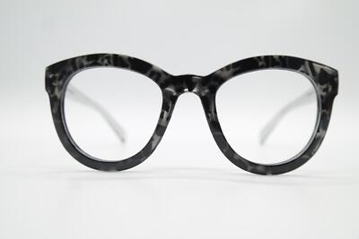 Impulse PS-311004 Black Silver Oval Glasses Eyeglass Frame New