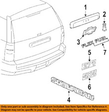 Chevrolet GM OEM Liftgate Tailgate Hatch-Emblem Badge Nameplate 22830015
