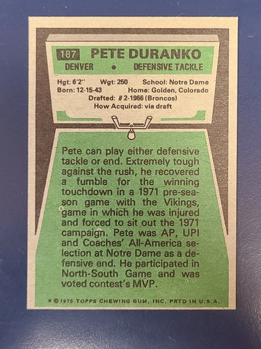 1975 Topps Football Cards Complete Your Set You Pick Choose Each #157 - 325 - Picture 57 of 249