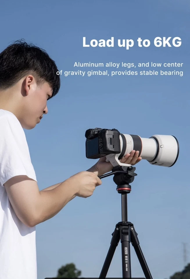 Ulanzi Ombra 1.6m Video Travel Tripod With 360 Panorama Fluid Max Load 6kg - Image 3 of 4