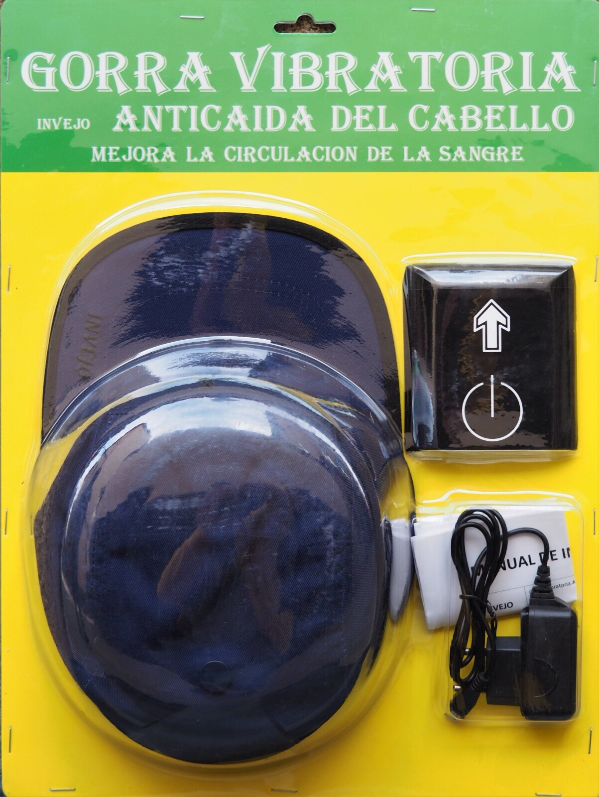 tratamiento para el pelo. Gorra anti caida del cabello (color Azul Marino)