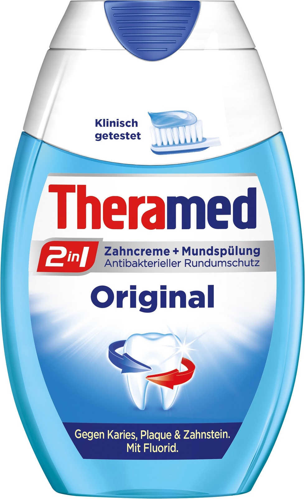 Theramed 2 in 1 originale, confezione da 3 (3 x 75 ml) (B6U)