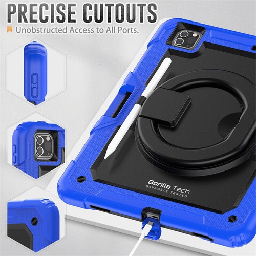 Case For iPad Pro 12.9'' 6th/5th/4th/3rd Gen 360 Rottating Armour stand Cover 22 - Picture 30 of 38