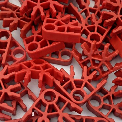 100 Connettori Knex Rosso 3 Posizioni - Ricambi K'nex Standard - Foto 2 di 4