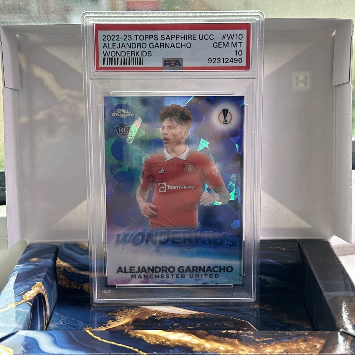 その他 TOPPS CHROME GARNACHO RC REFRACTOR PSA10 Alejandro Garnacho - PSA 10 - Rookie Wonderkids - TOPPS