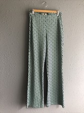 Urban Outfitters Retro Flare Pants Pull On 70S Hippie Flat Front Size MEDIUM