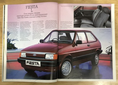 Ford Auto Verkaufsbroschüre 1985 Fiesta, Escort, Orion, Capri, Sierra, Granada. XR2 - Bild 6 von 24