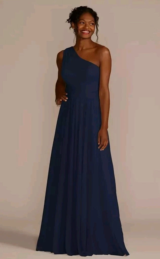 One Shoulder David's Bridal Regular Wedding Dresses for sale | eBay