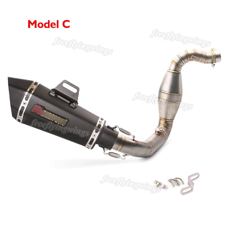 Para BMW G310GS G310R Cabezal Tubo de escape Deslizable 51mm Silenciador Puntas Sistema de escape Foto 4 de 4